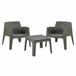 ΣΕΤ LOUNGE 3ΤΜΧ SLEEK HM21274.05 DARK OLIVE GREEN ΠΟΛΥΠΡΟΠΥΛΕΝΙΟ
