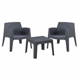 ΣΕΤ LOUNGE 3ΤΜΧ SLEEK HM21274.10 ΓΚΡΙ ΠΟΛΥΠΡΟΠΥΛΕΝΙΟ