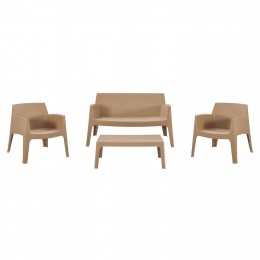 ΣΕΤ LOUNGE 4ΤΜΧ SLEEK HM21275.03 ΚΑΠΟΥΤΣΙΝΟ ΠΟΛΥΠΡΟΠΥΛΕΝΙΟ