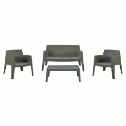 ΣΕΤ LOUNGE 4ΤΜΧ SLEEK HM21275.05 DARK OLIVE GREEN ΠΟΛΥΠΡΟΠΥΛΕΝΙΟ