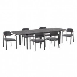 ΣΕΤ ΤΡΑΠΕΖΑΡΙΑΣ ΕΞ.ΧΩΡΟΥ 6 ΘΕΣΕΩΝ ELARA HM10726.01 ΓΚΡΙ ΑΛΟΥΜΙΝΙΟ-ΕΠΕΚΤΕΙΝΟΜΕΝΟ ΤΡΑΠΕΖΙ