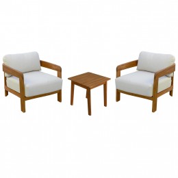 LOUNGE ΣΕΤ SOLARA HM10892 ΤΡΑΠΕΖΑΚΙ & 2 ΠΟΛΥΘΡΟΝΕΣ--ΞΥΛΟ ΑΚΑΚΙΑΣ--ΕΚΡΟΥ ΜΑΞΙΛΑΡΙΑ
