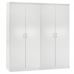 ΣΕΤ 2 ΝΤΟΥΛΑΠΕΣ 2ΦΥΛΛΕΣ JENNA HM11350.05 ΜΕΛΑΜΙΝΗ ΣΕ ΛΕΥΚΟ 160x43x181Υεκ