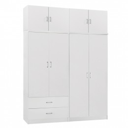ΝΤΟΥΛΑΠΑ 4-ΦΥΛΛΗ ΜΕ ΠΑΤΑΡΙ & ΣΥΡΤΑΡΙΑ JENNA HM11355.05 ΜΕΛΑΜΙΝΗ ΣΕ ΛΕΥΚΟ 160x43x240Υεκ