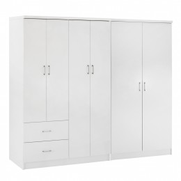 ΝΤΟΥΛΑΠΑ 6ΦΥΛΛΗ BLAKELY HM21235.05 ΜΕΛΑΜΙΝΗ ΧΡΩΜΑ ΛΕΥΚΟ 201x43x181Υεκ