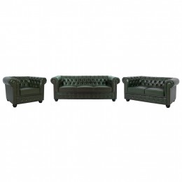 ΣΕΤ ΣΑΛΟΝΙ 3ΤΜΧ MOBAR HM10912.08 PU ΔΕΡΜΑ Τ.CHESTERFIELD ΚΥΠΑΡΙΣΣΙ