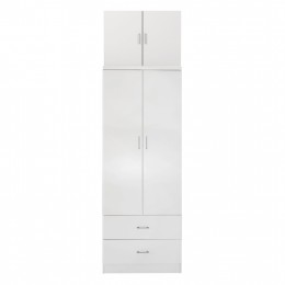 ΝΤΟΥΛΑΠΑ REINA HM21061.05 2ΦΥΛΛΗ ΜΕ ΠΑΤΑΡΙ & 2 ΣΥΡΤΑΡΙΑ-ΜΕΛΑΜΙΝΗ ΛΕΥΚΗ 80x42x241Υεκ