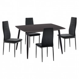 ΣΕΤ ΤΡΑΠΕΖΑΡΙΑΣ 5ΤΜΧ RAVEN HM21224.02 ΚΕΡΑΜΙΚΟ TOP ΜΑΥΡΟ ΜΑΡΜΑΡΟ--ΒΕΛΟΥΔΟ ΜΑΥΡΟ