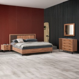 ΣΕΤ ΚΡΕΒΑΤΟΚΑΜΑΡΑΣ 4ΤΜΧ HARRY HM21115 ΜΕΛΑΜΙΝΗ ΣΕ ΦΥΣΙΚΟ ΞΥΛΟΥ & ΜΑΥΡΟ ΧΡΩΜΑ 9996911