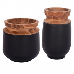 ΔΙΑΚΟΣΜΗΤΙΚΑ ΒΑΖΑ ΔΑΠΕΔΟΥ 2ΤΜΧ LINTER HM21140.01 FIBER CEMENT ΜΑΥΡΟ-ΞΥΛΟ ΤΕΑΚ 47Υ & 60Υεκ