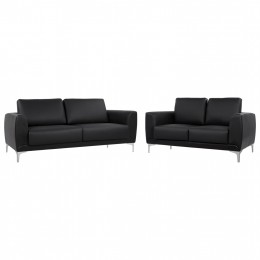 ΣΕΤ ΣΑΛΟΝΙΟΥ 2ΤΜΧ KENZIE ΜΕ ΜΑΥΡΟ PU HM11284.01