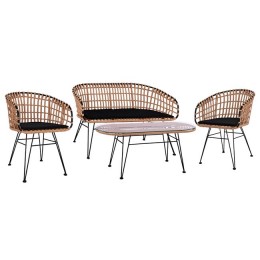 ΣΕΤ 4ΤΜΧ ΤΡΑΠΕΖΙ ΜΕ ΠΑΓΚΑΚΙ & 2 ΠΟΛΥΘΡΟΝΕΣ ALLEGRA WICKER ΜΠΕΖ HM10600 9997696