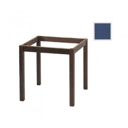 ΚΑΦΕΝΕΙΟΥ Βάση Τραπεζιού Οξιά Λυόμενη για Επιφάνεια 60x60cm, Βαφή Εμποτισμού Ανιλίνη Μπλε