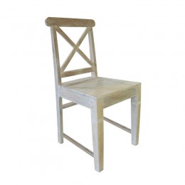 MAISON KIKA Καρέκλα 46x50x94cm Dining Ξύλo Mango - Antique Άσπρο ΕΙ916
