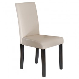 MALEVA-L Καρέκλα 42x56x93cm PU Ivory - Wenge Ε7207,1