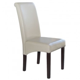 MALEVA-H Καρέκλα 46x61x100cm Ξύλο - PU Ivory Ε7206,1
