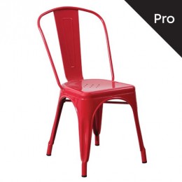 RELIX Καρέκλα-Pro, 45x51x85cm Μέταλλο Βαφή Κόκκινο v
