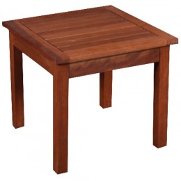 LUGANO Τραπεζάκι Βοηθητικό Ξαπλώστρας, 45x45x45cm Ξύλο Acacia Απόχρωση Καρυδί Ε222,9