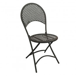 RONDO Καρέκλα Μέταλλο Mesh 42x54x85cm Βαφή Μαύρο Ε5146