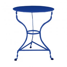 ΠΑΡΑΔΟΣΙΑΚΟ Τραπέζι - K/D - Φ60x71cm Μέταλλο Βαφή Μπλε Ε8501,3