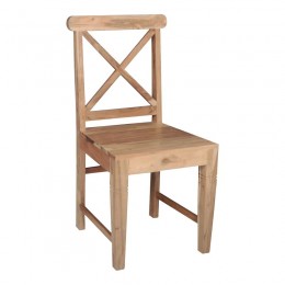 KIKA Καρέκλα Tραπεζαρίας Κουζίνας - 46x50x94cm Ξύλο Ακακία Φυσικό ΕΑ7024