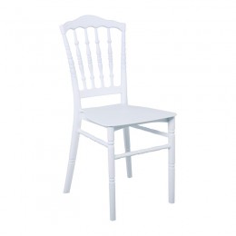 MILLS Καρέκλα 40x51x89cm PP Άσπρο - Στοιβαζόμενη Ε371