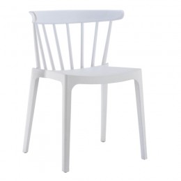 WEST Καρέκλα Κήπου - Βεράντας 53x53x75cm PP-UV Άσπρο Ε372,1