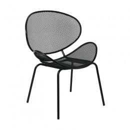OLIVER Καρέκλα 65x61x86cm, Μέταλλο Βαφή Μαύρο Ε528,1
