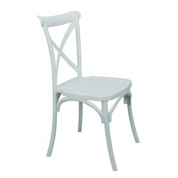 DESTINY Καρέκλα Πολυπροπυλένιο (PP), 48x51x90cm Απόχρωση Άσπρο, Στοιβαζόμενη Ε377,1