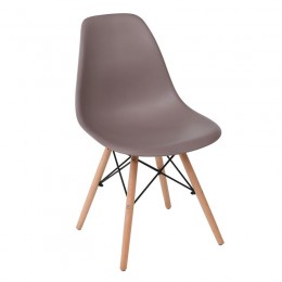 ART Wood Καρέκλα 46x52x82cm Ξύλο - PP Sand Beige ΕΜ123,91W