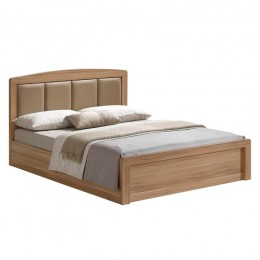 CALIBER Κρεβάτι Διπλό, 168x210x100cm για Στρώμα 160x200cm, Απόχρωση Sonoma Oak Ε7386