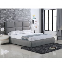 MAXIM Κρεβάτι Διπλό, 183x220x121cm για Στρώμα 160x200cm, Ύφασμα Γκρι Ε8080,3