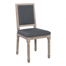 JAMESON Square Καρέκλα 45x53x95cm, Decape Ύφασμα Γκρι Ε755,2