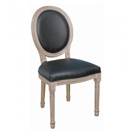 JAMESON Καρέκλα 49x55x95cm, Decape, Pu Μαύρο Ε752,3P