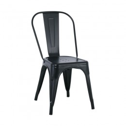 RELIX Καρέκλα, 44x49x84cm Μέταλλο Βαφή Μαύρo Ε5191,1W
