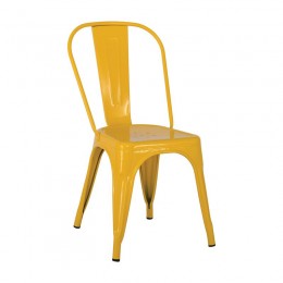 RELIX Καρέκλα, 44x49x84cm Μέταλλο Βαφή Κίτρινο Ε5191,9MW
