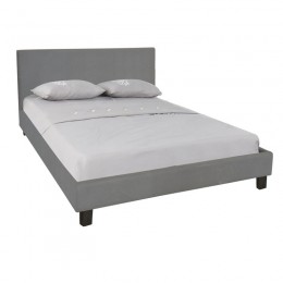WILTON Κρεβάτι Διπλό για Στρώμα 140x190cm, Ύφασμα Γκρι Ε8031,F2