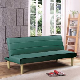 BIZ Καναπές - Κρεβάτι 167x75x70cm /Κρεβάτι 167x87x32CM - Ύφασμα Πράσινο Ε9438,3