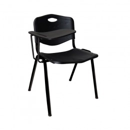 STUDY Καρέκλα - Θρανίο 64x62x77cm Μέταλλο Βαφή Μαύρο, PP Μαύρο ΕΟ549,2S