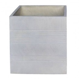 FLOWER POT-11 Σαγρέ 45x45x45cm Απόχρωση Beige Ε6310,C