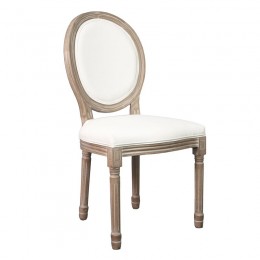 JAMESON Καρέκλα K/D Τραπεζαρίας Σαλονιού 49x55x95cm, Decape, Pu Άσπρο Ε752,1PΚ