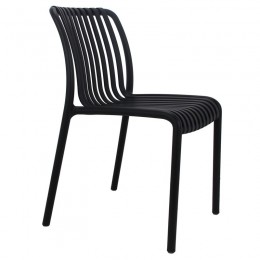 MODA Καρέκλα Στοιβαζόμενη 48x57x80cm PP - UV Ανθρακί Ε3801,2