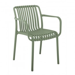 MODA Πολυθρόνα-Pro Στοιβαζόμενη, 57x58x80cm PP-UV Protection Απόχρωση Πράσινο Ε3800,4