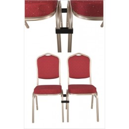 HILTON Σύνδεσμος ένωσης Καρεκλών, Πλαστικό σε χρώμα Μαύρο