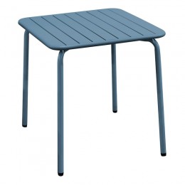 BRIO Slat Τραπέζι-Pro Κήπου - Βεράντας, 70x70x73cm Μέταλλο Βαφή Sandy Blue 5415C Ε545,2
