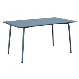 BRIO Flat Τραπέζι-Pro Κήπου - Βεράντας, 140x80x73cm Μέταλλο Βαφή Sandy Blue 5415C Ε548,2