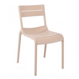 SERENA Καρέκλα, 51x56x82cm Στοιβαζόμενη PP - UV Cappuccino Ε3806,2
