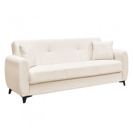 DARIO Καναπές – Κρεβάτι με Αποθηκευτικό Χώρο, Sofa:210x80x75 Bed:180x100cm 3Θέσιος Ύφασμα Εκρού Ε9931,1