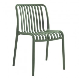 MODA-W Καρέκλα Στοιβαζόμενη, 47x58x79cm PP - UV Protection, Απόχρωση Πράσινο Ε3801,4W