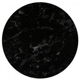 HPL (High Pressure Laminated) Επιφάνεια Τραπεζιού Απόχρωση Black Marble, Φ70cm/12mm Εξωτερικού χώρου Ε101,45